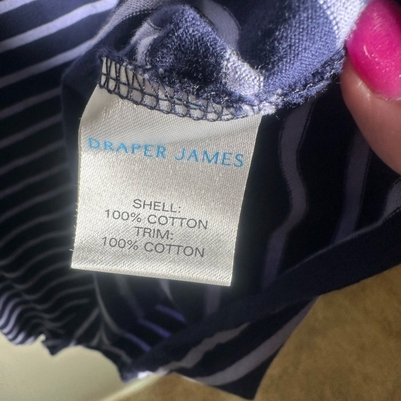 Draper James Striped Tee 1X NWOT - Picture 4 of 6